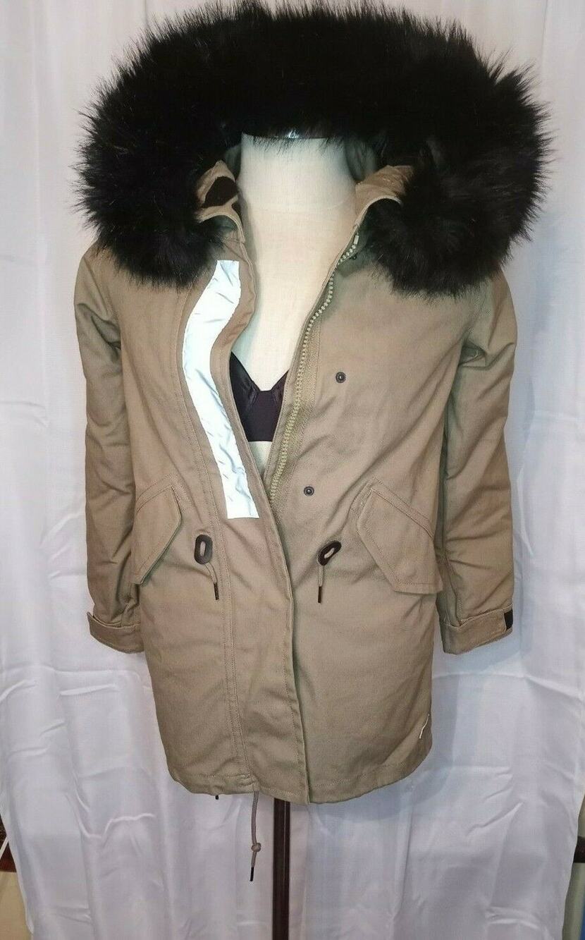 CONVERSE SHIELD STORM PARKA COAT, SIZE XS, WATER REPELLENT,10001121-261
